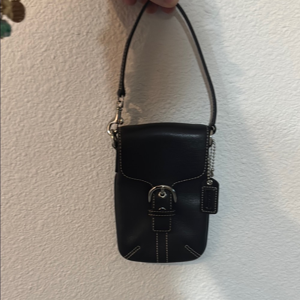Coach Black Mini Leather Bag